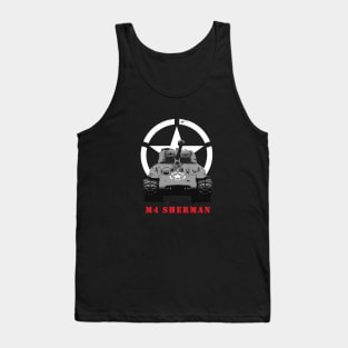 World War II M4 Sherman Tank Tank Top